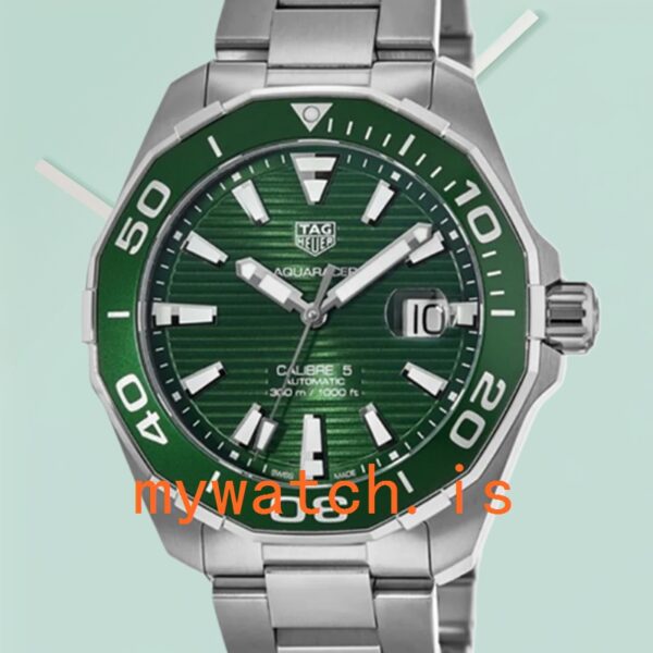 Tag Heuer Aquaracer 43mm Men WAY201S.BA0927 Stainless Steel Green Dial: A Comprehensive Review