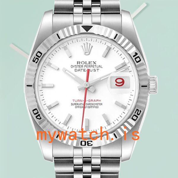 Rolex Datejust Turn-o-graph 36mm Mens 116264 White Dial: Genuine vs. Replica Analysis