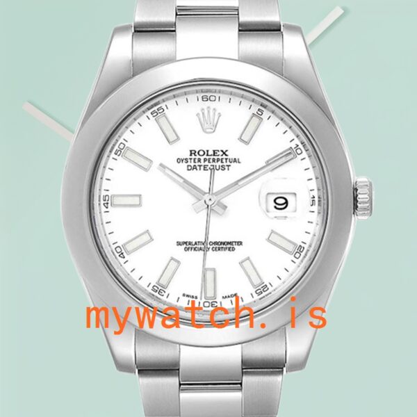 Rolex Datejust Men’s 41mm 116300WSO Silver-tone Stainless Steel: A Timeless Classic