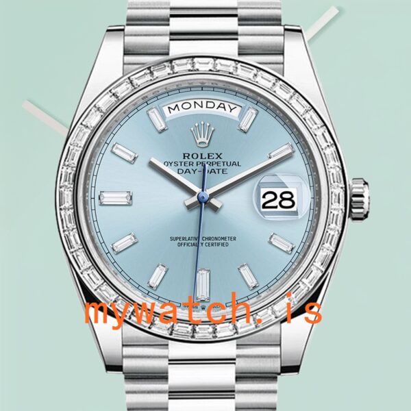 Rolex Day-Date Mens 40mm m228396tbr-0002 Blue Dial: Genuine vs. Replica