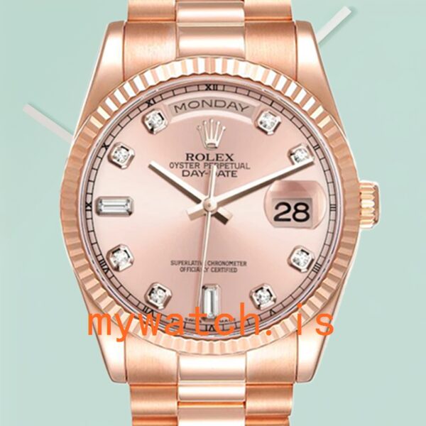 Rolex Day-Date Mens 228349BKSP 40mm Black Dial Stainless Steel: A Timeless Masterpiece