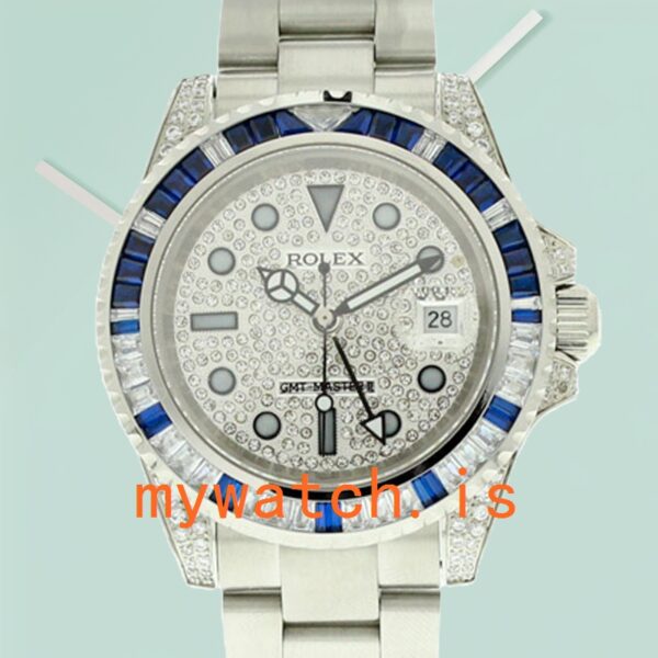 Rolex GMT Master 116759SA-78209 Mens 40mm White Dial Diamond Bezel: A Comprehensive Analysis