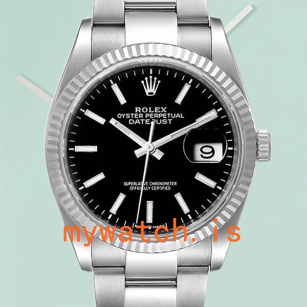 Rolex Datejust Mens 36mm 126234BKSO Silver-tone Automatic: Authentic vs. Replica