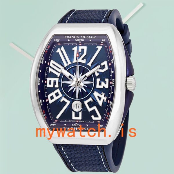 Franck Muller Vanguard 45mm Mens 45SCYACHTBLU Blue Dial: Genuine vs. Replica Analysis