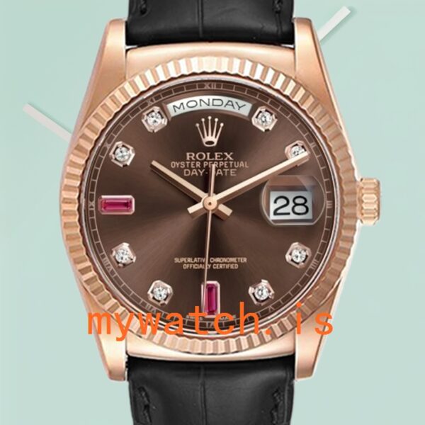Rolex Day-Date 36mm 118135-0085 Mens Automatic: Genuine vs. Replica